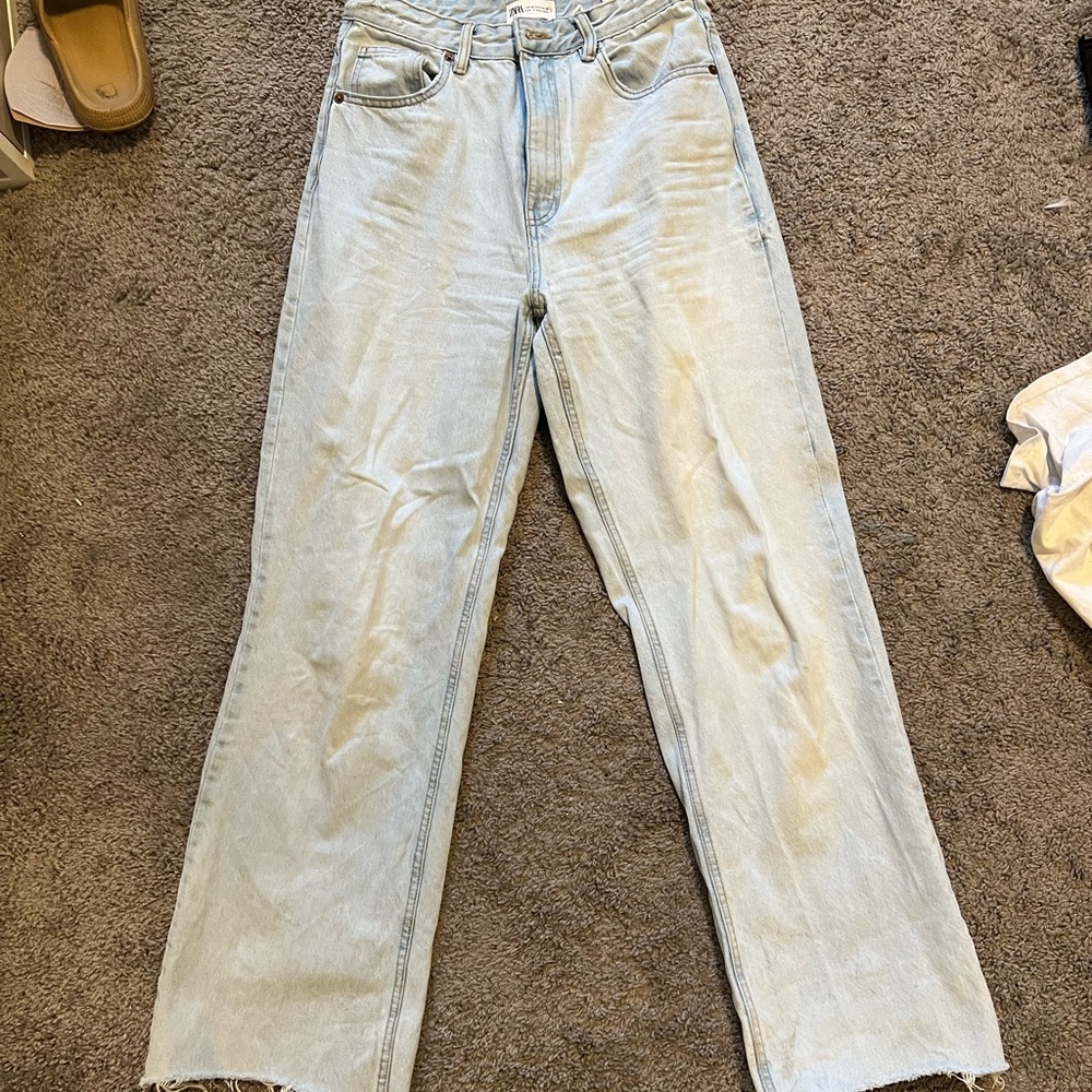 COPY - ZARA FULL LENGTH JEANS WIDE LEG